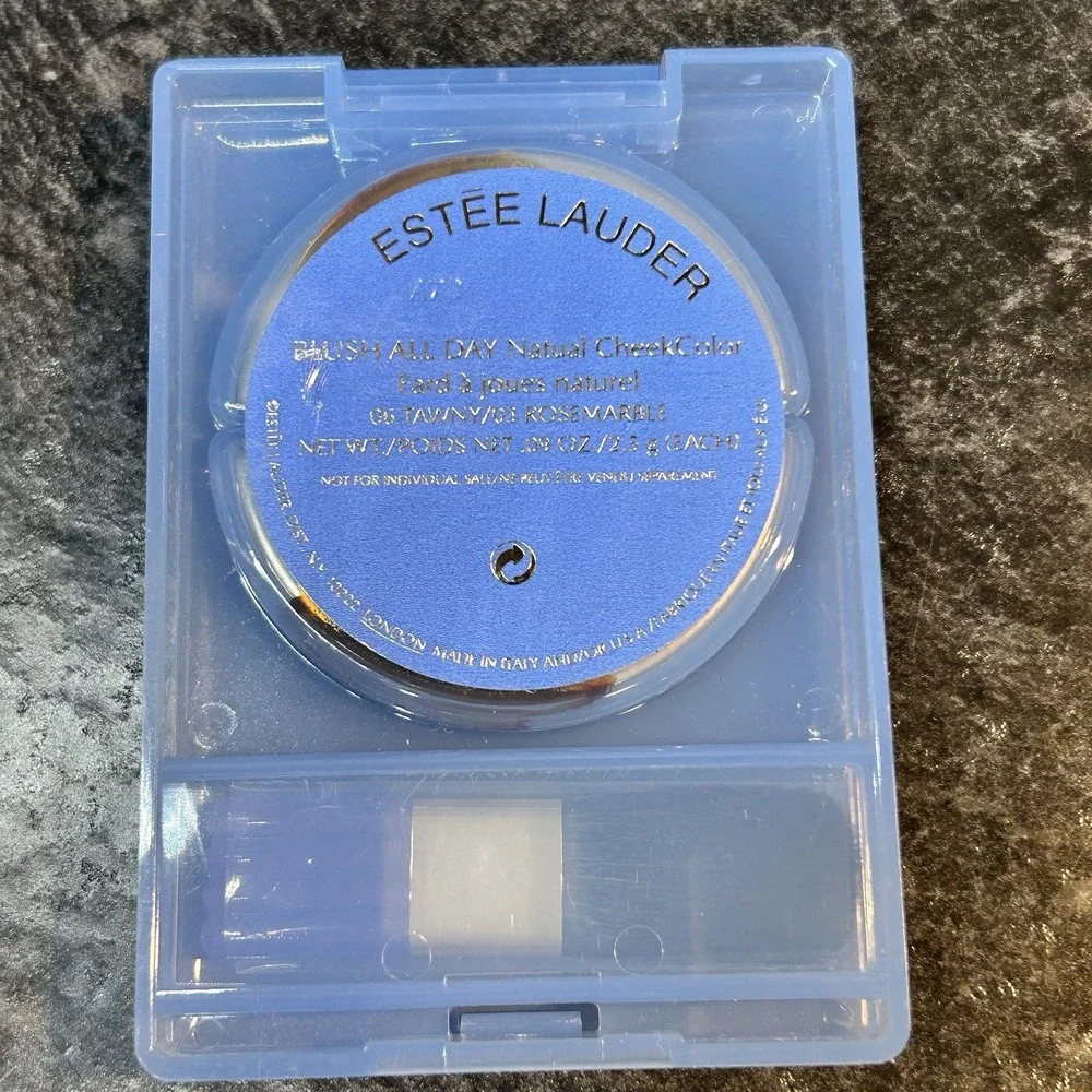 NEW Estee Lauder Blush All Day Natural Cheek Color‎ Tawny & Rosemarble Compact